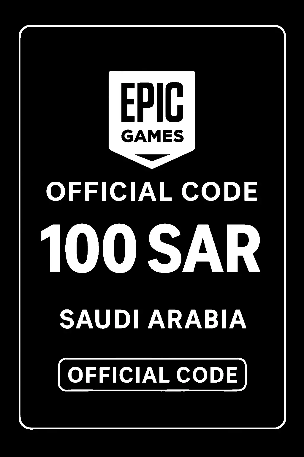 Epic Games Card - 100 SAR (Saudi Arabia)