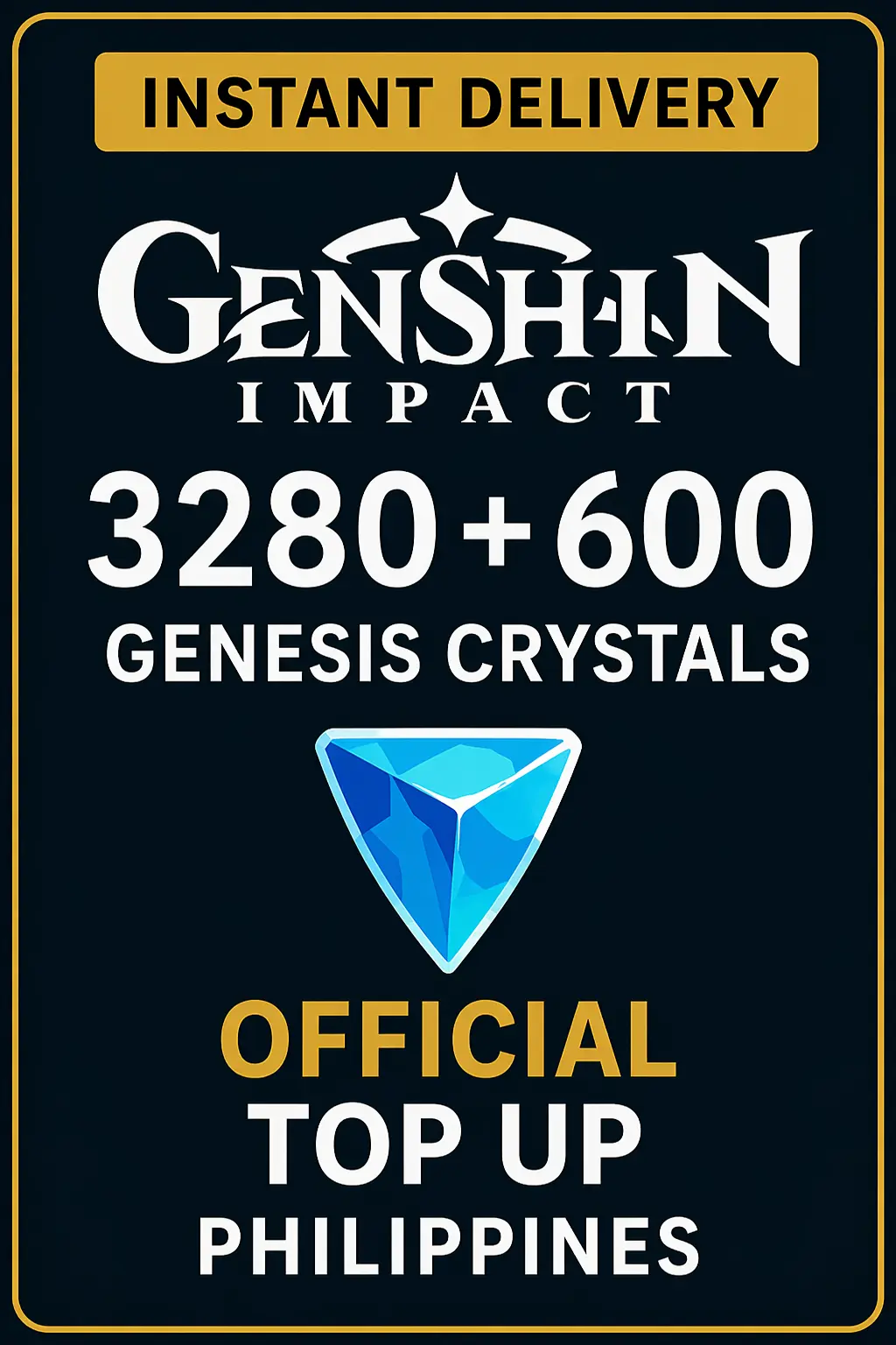 Genshin Impact 3280+600 Genesis Crystals Top Up (Philippines)