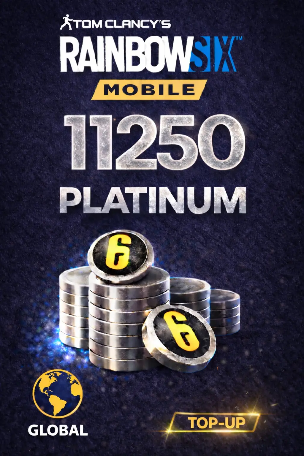 Rainbow Six Mobile - 11250 Platinum Top-Up (Global)
