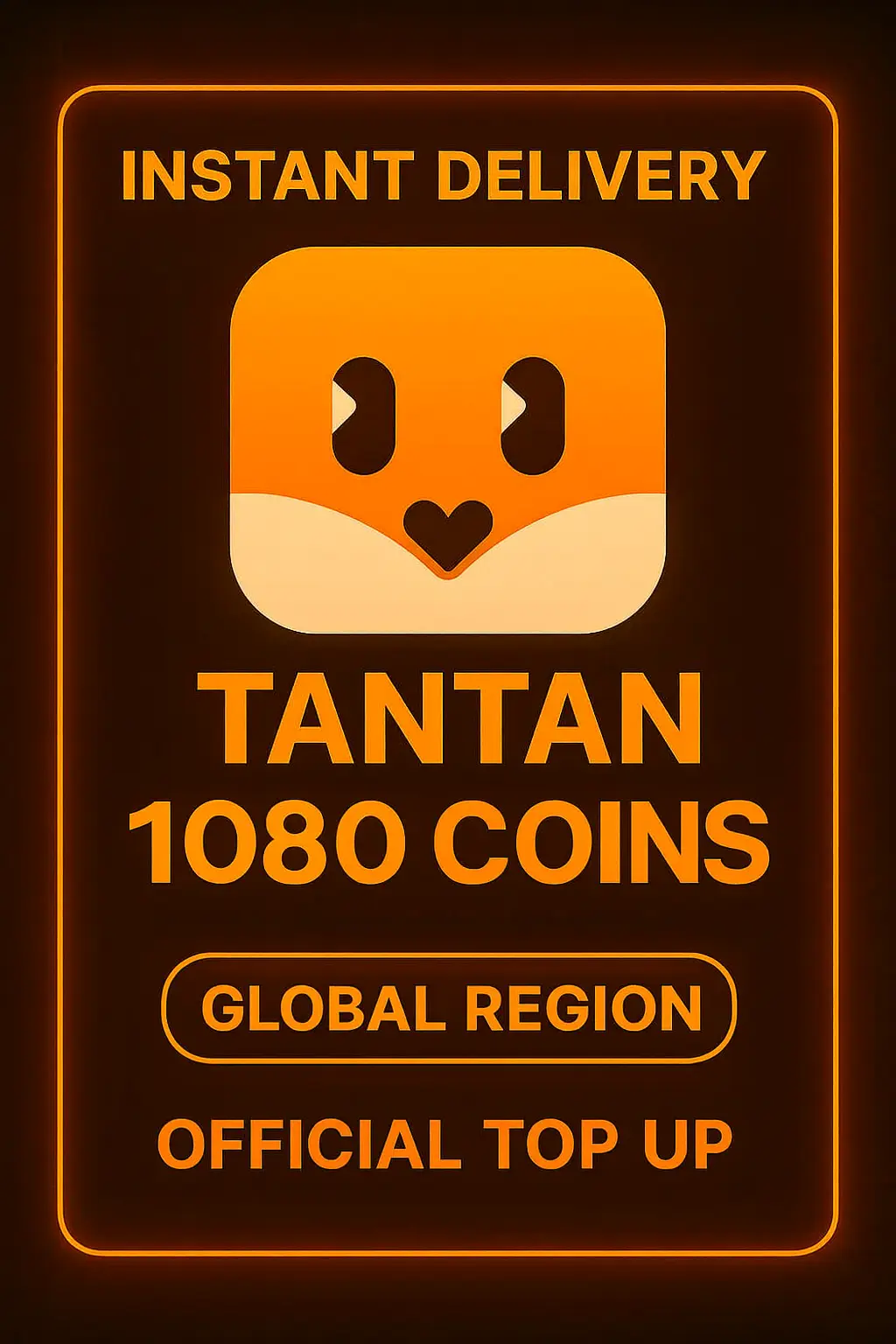 Tantan 1080 Coins Top-Up (Global)