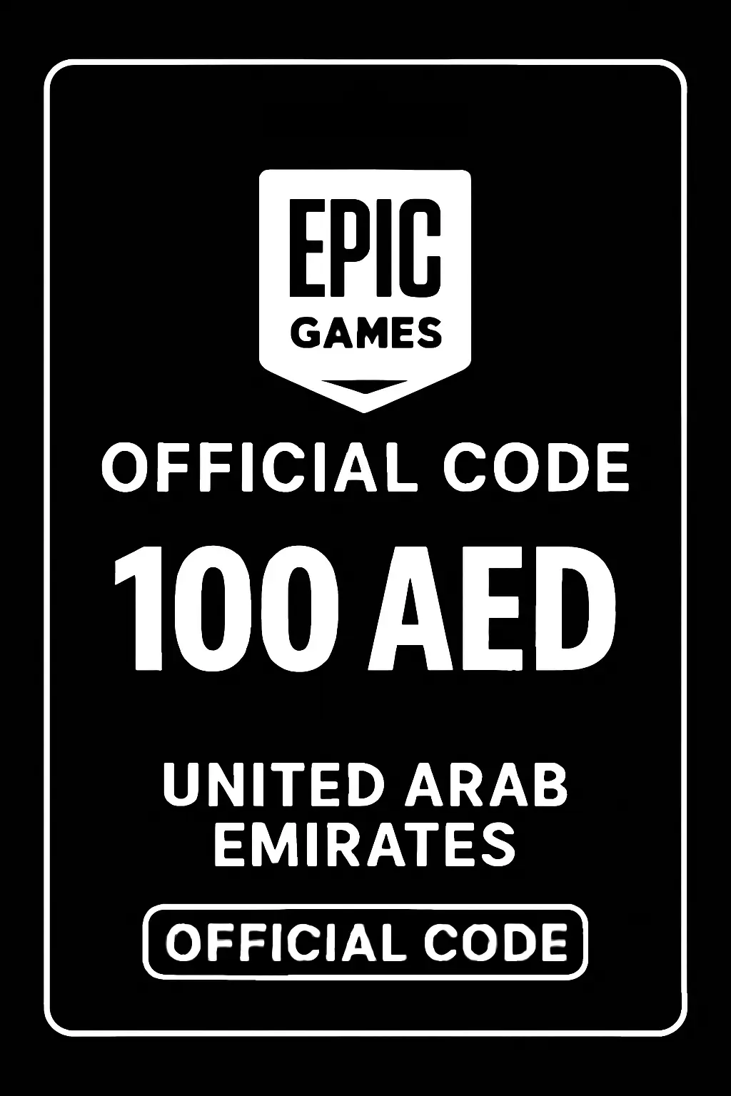 Epic Games Card - 100 AED (United Arab Emirates)