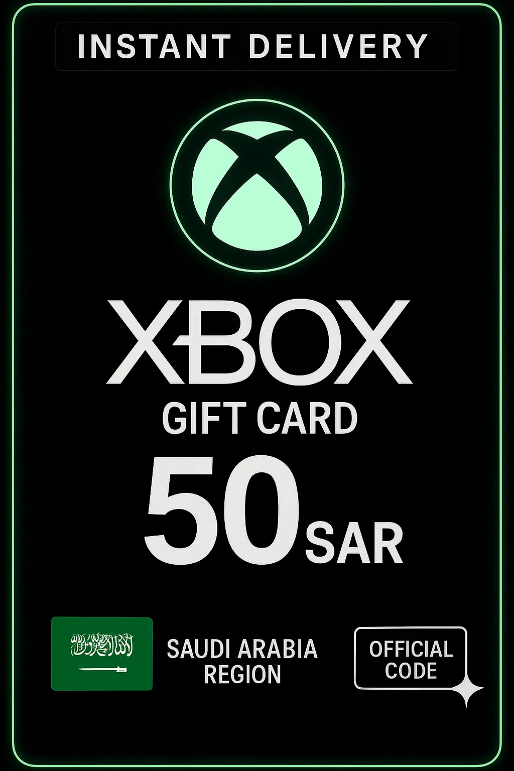 Xbox Live Gift Card Saudi Arabia - 50SAR Xbox Live Gift Card Saudi Arabia - 50SAR