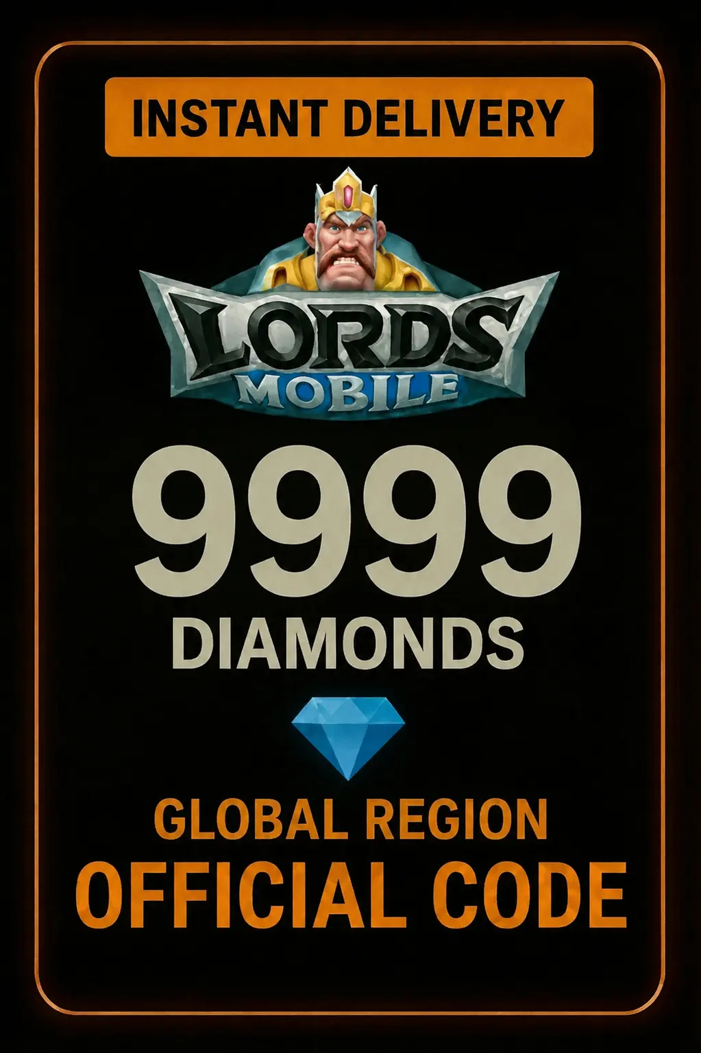 Lords Mobile - 9999 Diamonds (INT)