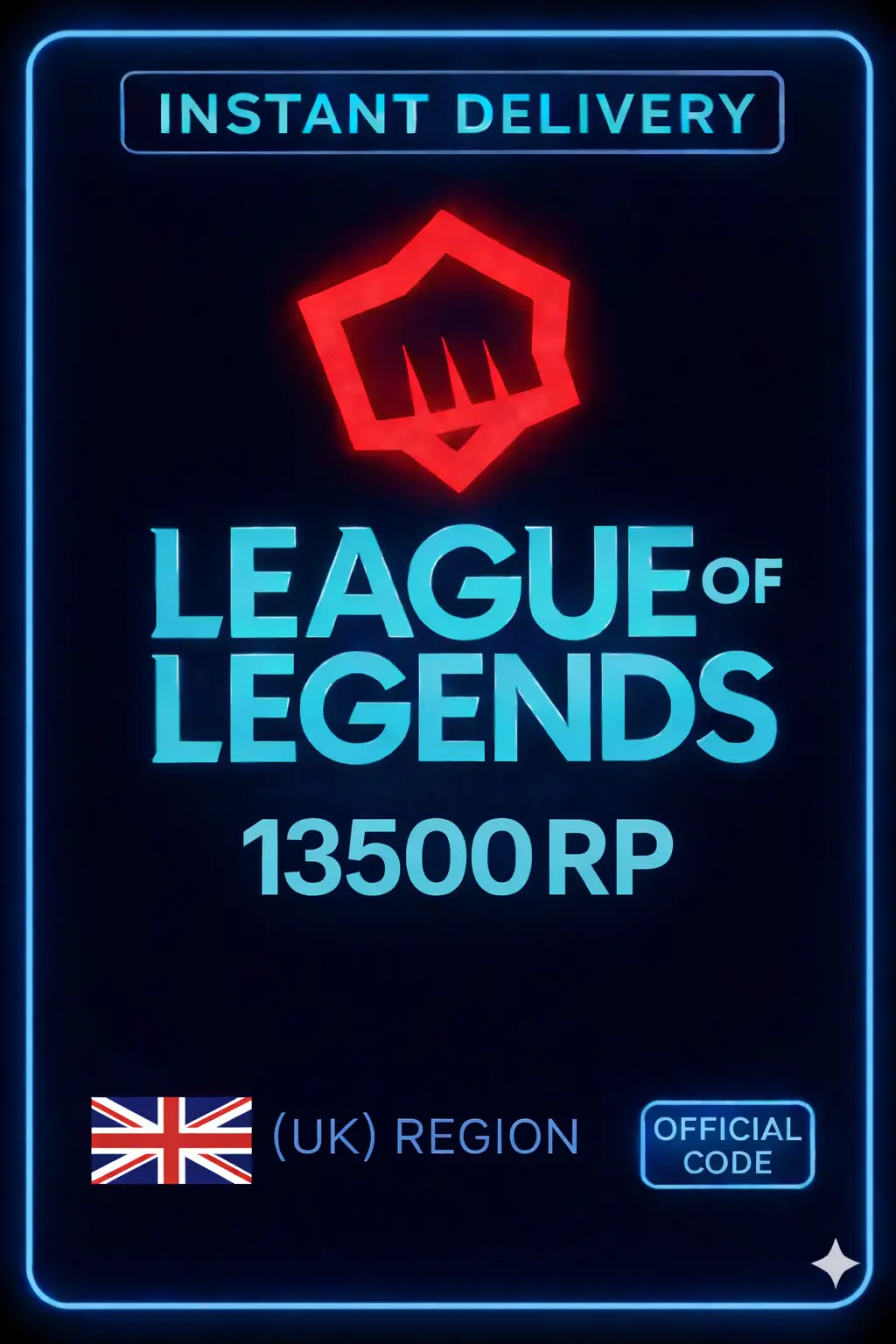 Riot Points - 13500 RP (UK)