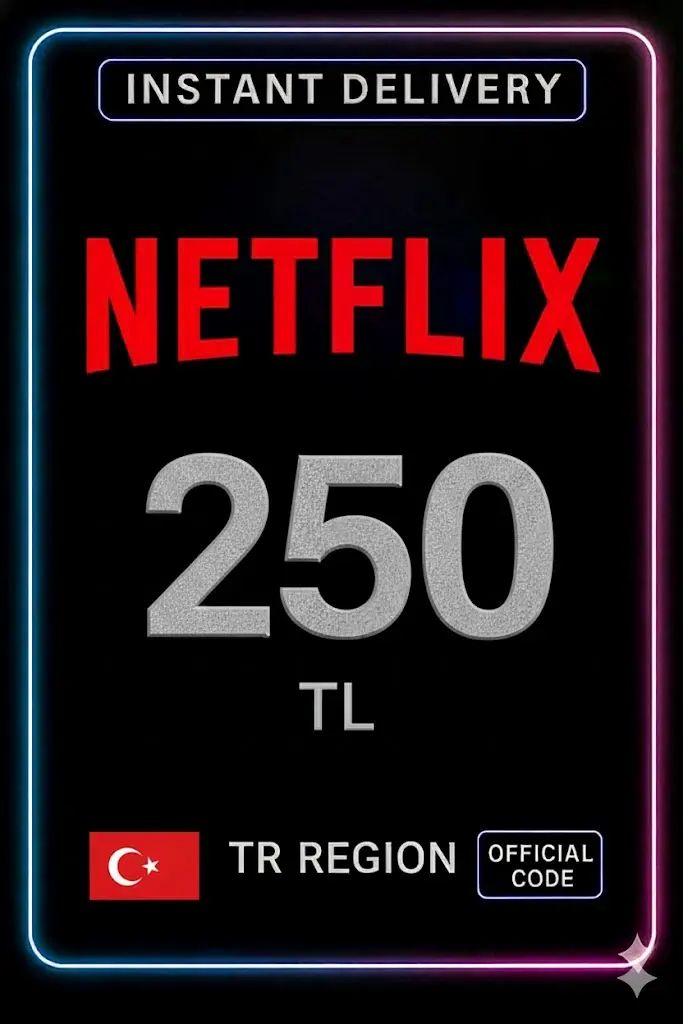 Netflix Hediye Kartı 250 TL Netflix Hediye Kartı 250 TL