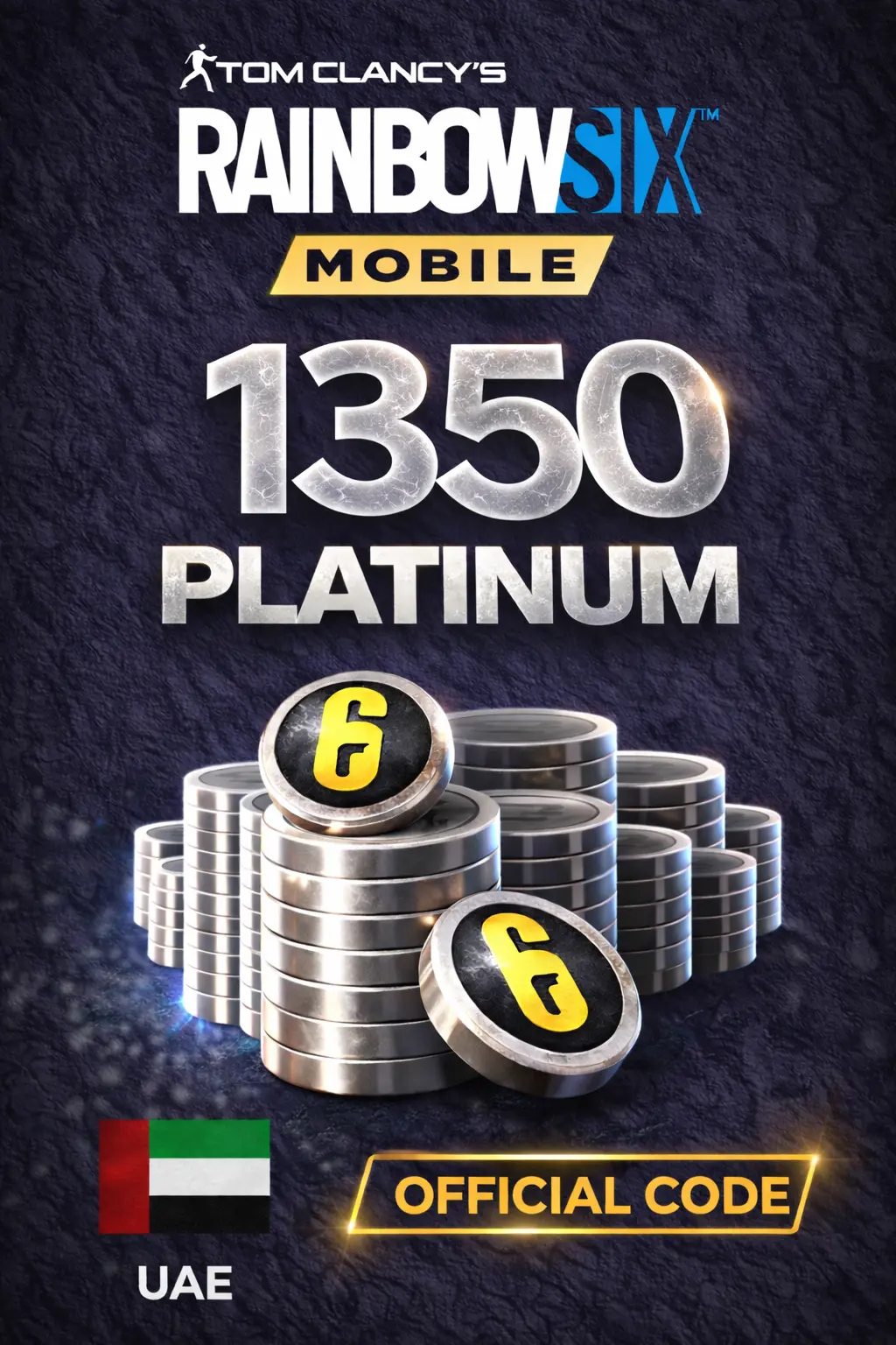 Rainbow Six Mobile - 1350 Platinum Code (UAE)