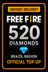 Free Fire 520 Diamonds Top-Up (Brazil)