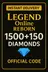 Legend Online 1500 + 150 Reborn Elmas