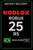 Roblox R$25 Gift Card