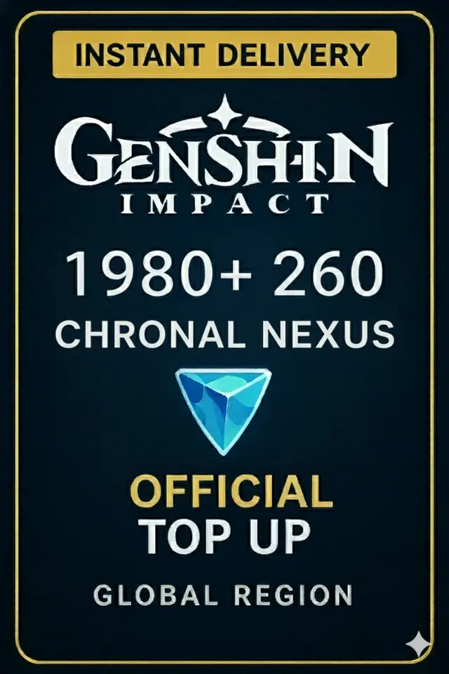 Genshin Impact - 1980 + 260 Nexus Cronal Recarga