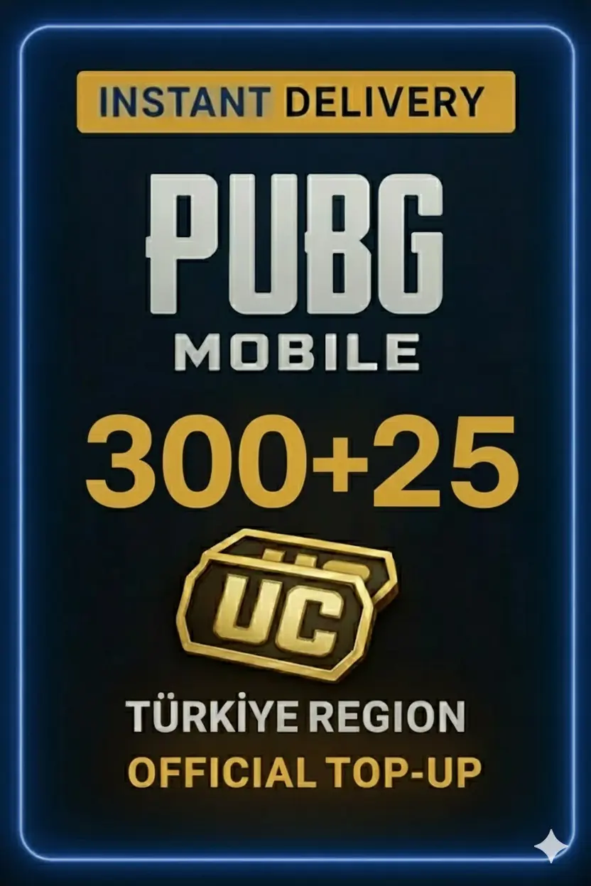 PUBG Mobile - 300+25 UC Iemaksas (Turcija) PUBG Mobile - 300+25 UC Iemaksas (Turcija)