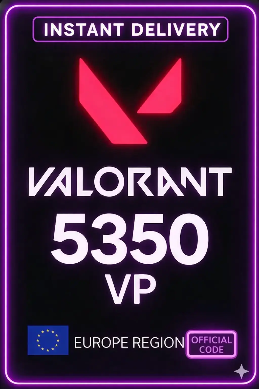Valorant Points 50€ - 5350 VP (EU Server)