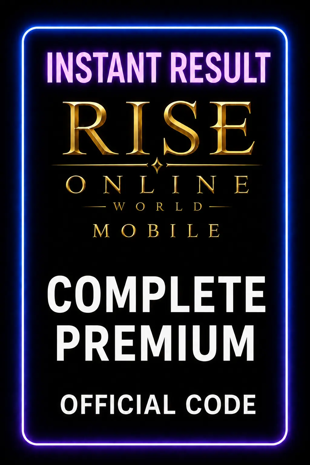 Rise Online World Mobile Complete Premium
