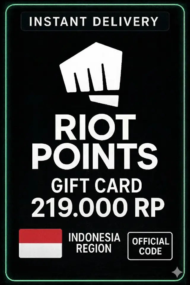Riot Access Indonesia - 219.000 RP Tarjeta de Regalo