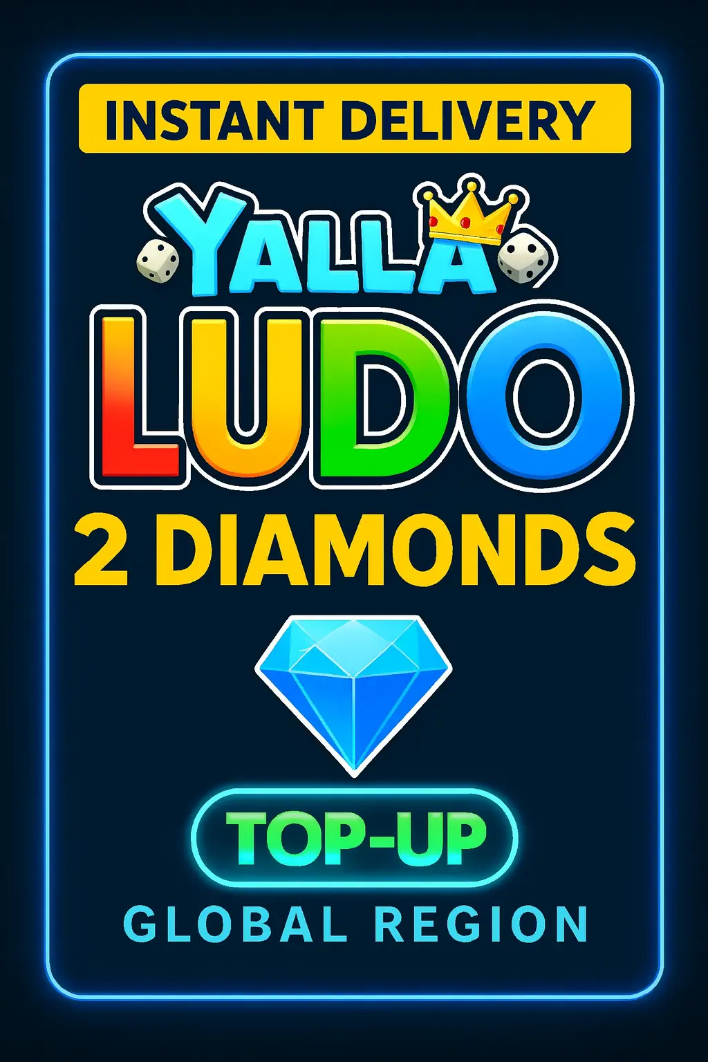 Yalla Ludo - USD 2 Dijamanti (Dopuna) Yalla Ludo - USD 2 Dijamanti (Dopuna)