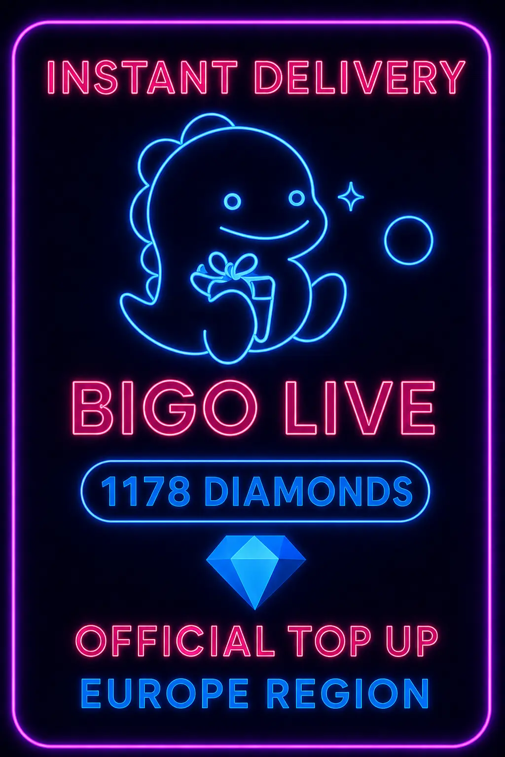 Bigo Live - 1178 Diamonds (Top-Up) (EU)