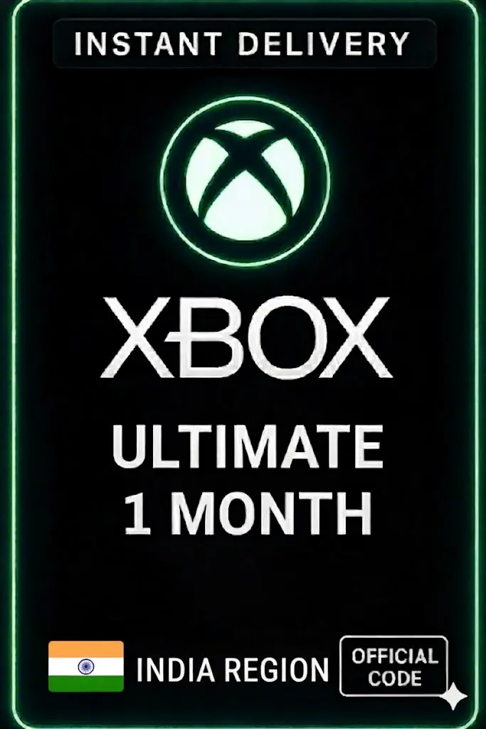Xbox Game Pass Ultimate 1 Сар (Индия) Xbox Game Pass Ultimate 1 Сар (Индия)