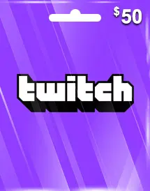 Tarjeta de Regalo de Twitch 50$ Tarjeta de Regalo de Twitch 50$