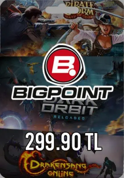 Bigpoint 299,90 TL Gutschein Bigpoint 299,90 TL Gutschein