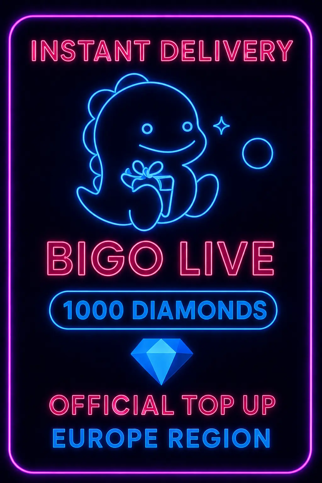 Bigo Live - 1000 Diamonds (Top-Up) (EU)