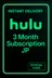 Hulu 3 Month Subscription JP