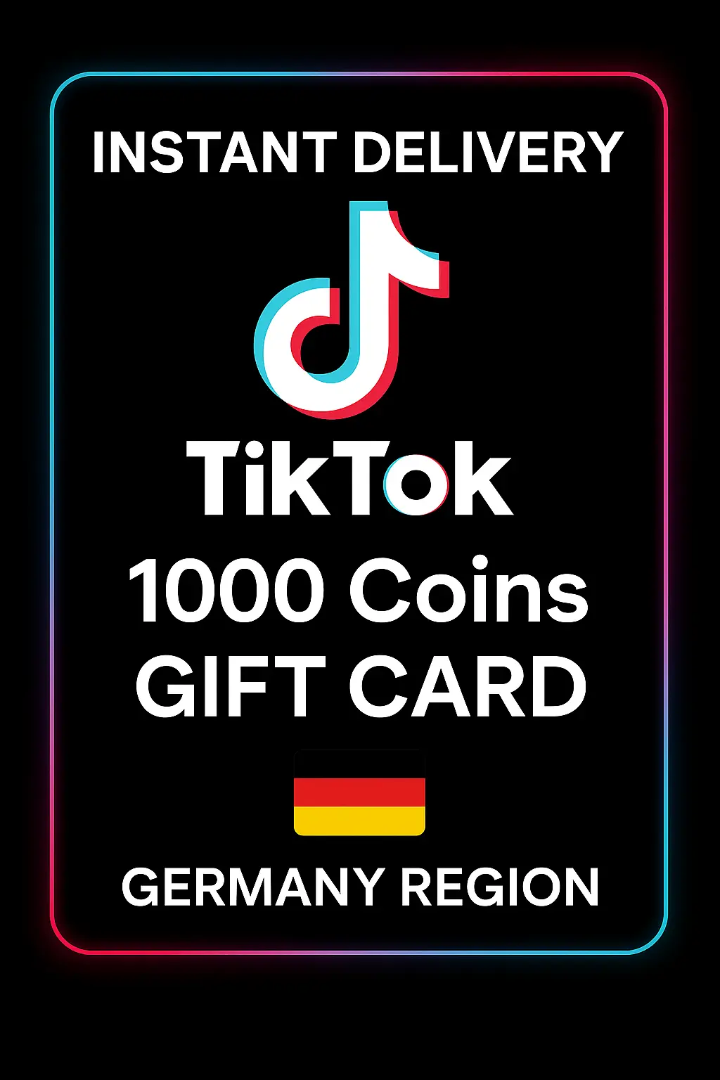 TikTok 1000 Coins Gift Card (Germany)