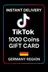 TikTok 1000 Coins Gift Card (Germany)