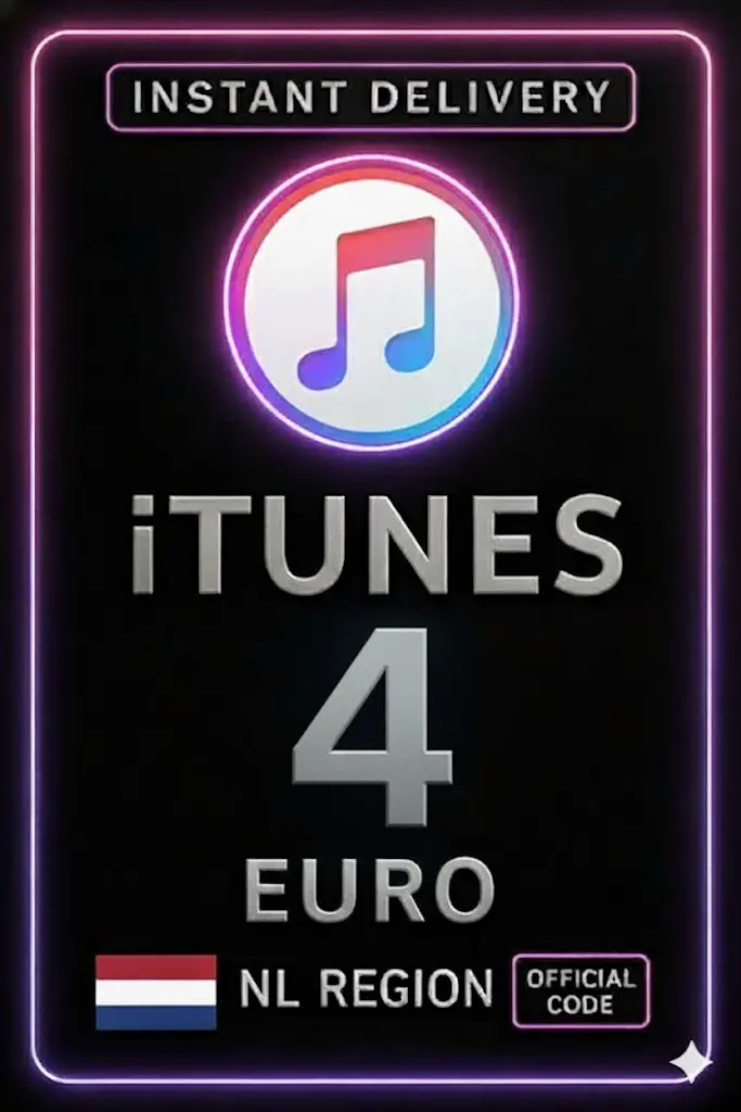Tarjeta de regalo de iTunes 4 EUR NL Tarjeta de regalo de iTunes 4 EUR NL