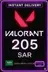 Valorant Points 205.00 Wallet SA