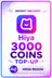 Hiya - 3000 Coins Top-Up (MENA)
