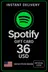 Spotify Gift Card - 36 Usd