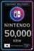 Nintendo eShop Karte - 50.000 KRW (Südkorea)