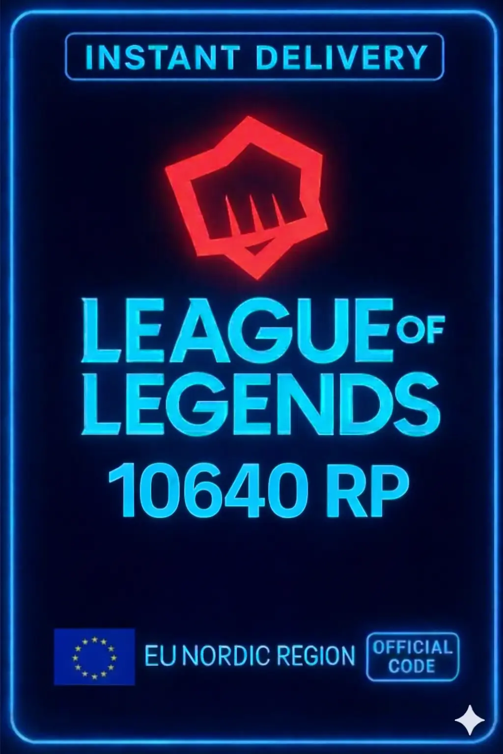 Riot Points - 10640 RP (EU)