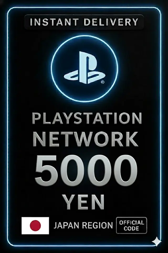 PSN गिफ्ट कार्ड 5000 येन JP
