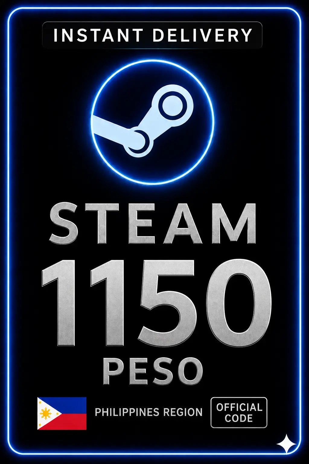 Steam Wallet Code 1150 Peso PH