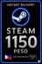 Steam Wallet Code 1150 Peso PH