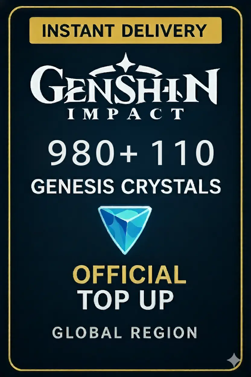 Genshin Impact 980+110 Kristal Genesis Tambah Duit Genshin Impact 980+110 Kristal Genesis Tambah Duit