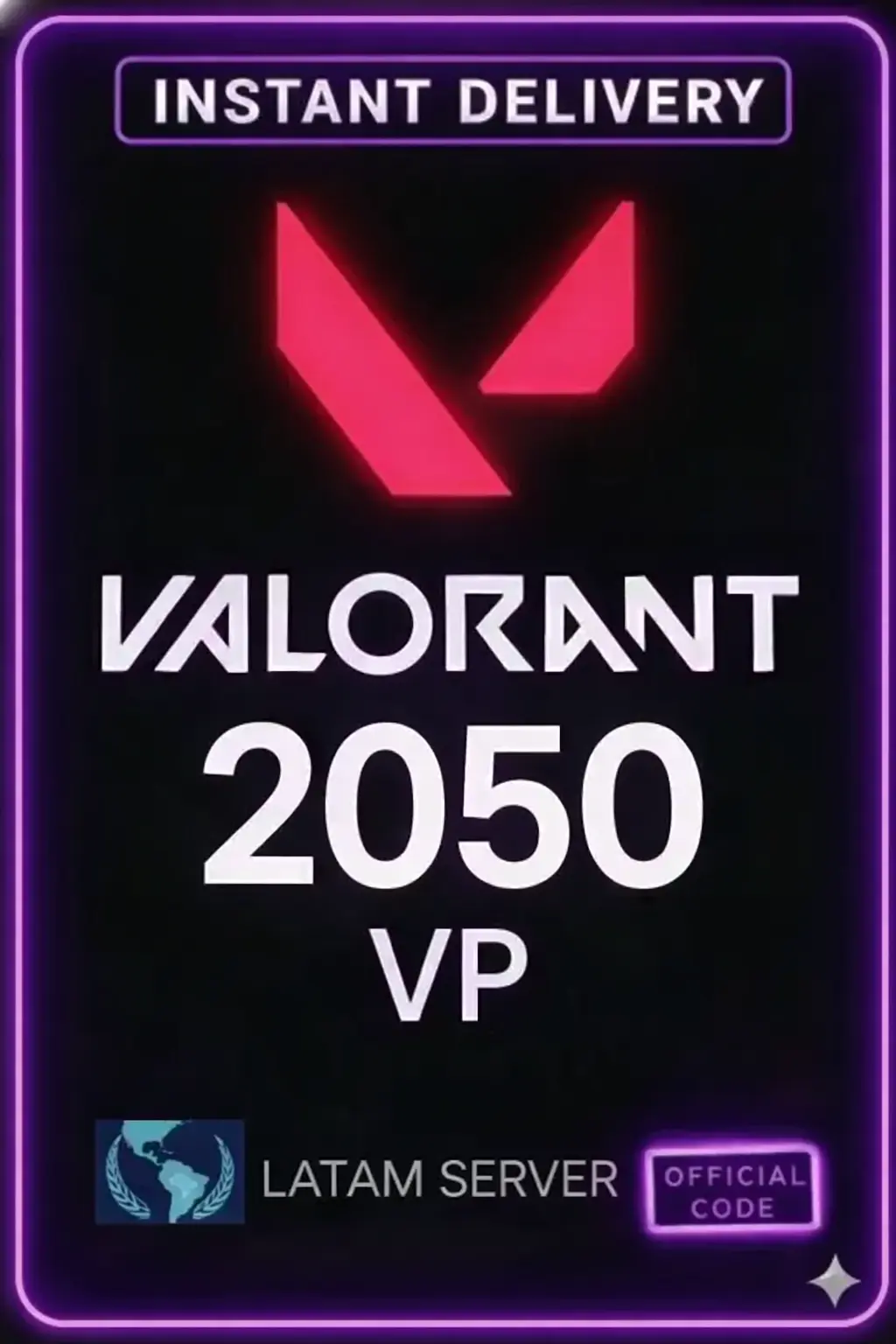 Valorant Points - 2050 VP (Latam Server)