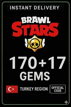 Brawl Stars 170 + 17 Juwelen (Aufladung) - Türkei