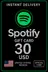Tarjeta de regalo de Spotify - 30 USD