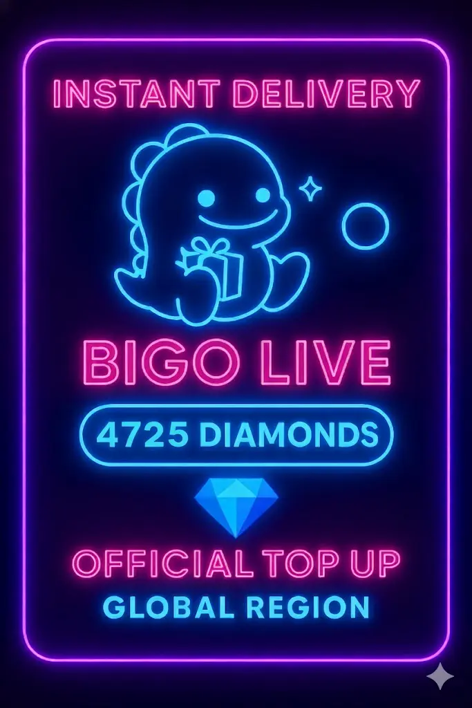 Bigo Live - 4725 Diamonds (Top-Up) Bigo Live - 4725 Diamonds (Top-Up)