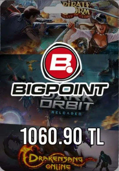 Bigpoint 1060,90 TL Gutschein Bigpoint 1060,90 TL Gutschein