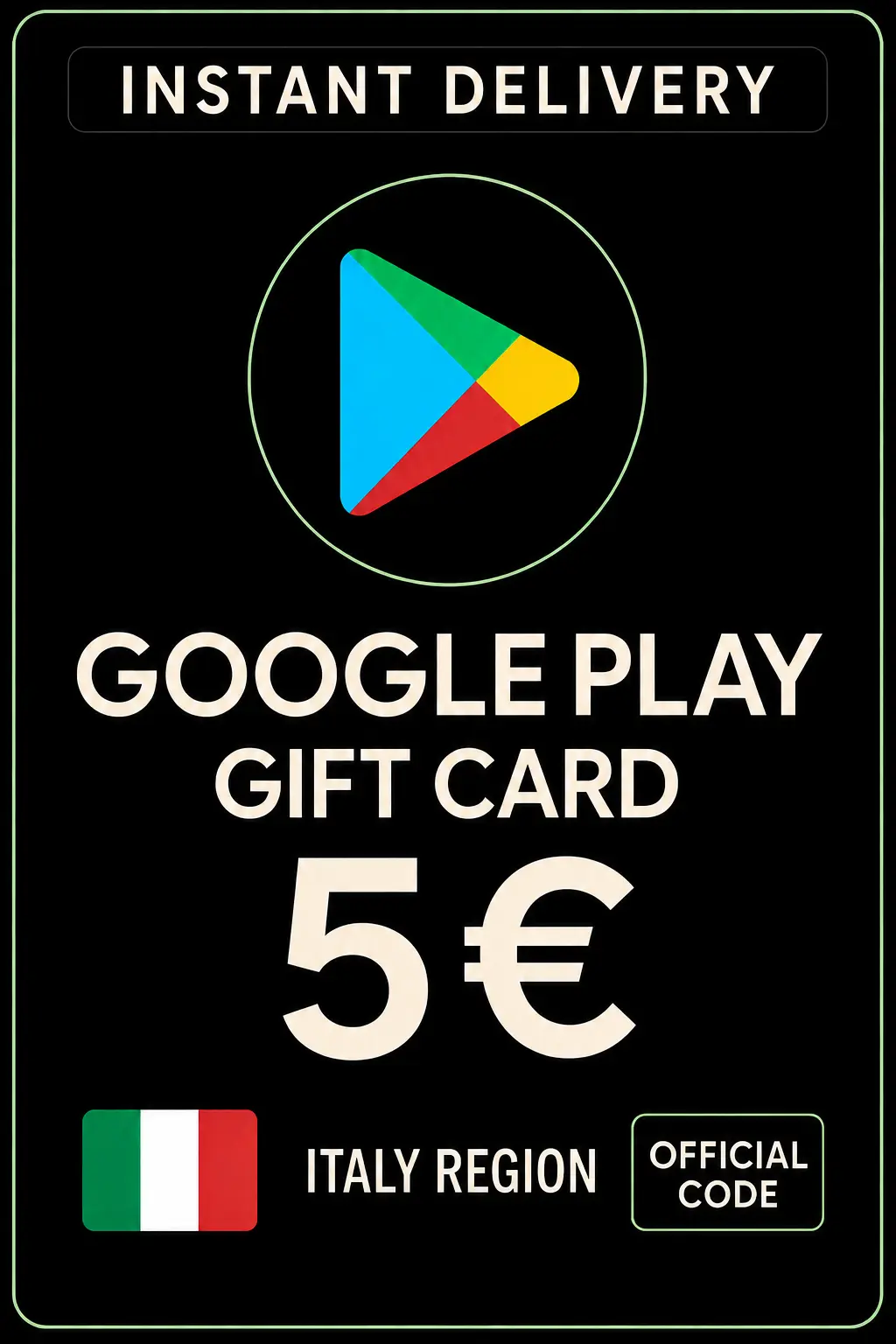 Google Play Gift Card - Italia 5 € (IT)