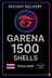 1500 Garena Shells (TH)