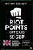Riot Points 50 GBP - (Storbritannien)