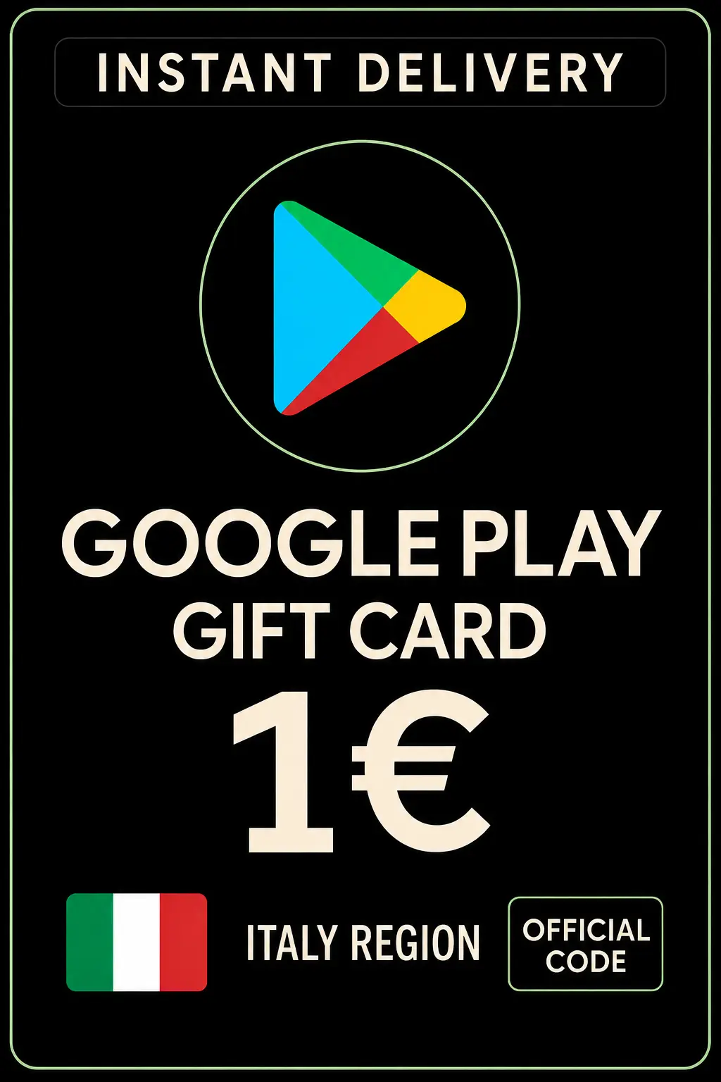 Google Play Gift Card - Italy 1 € IT