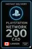PSN Card 200 CAD