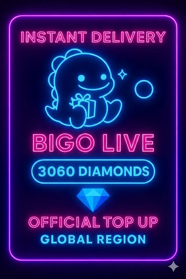 Bigo Live - 3060 Diamanten (Aufladung)