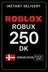 Roblox 250 DKK Game Card (DK)