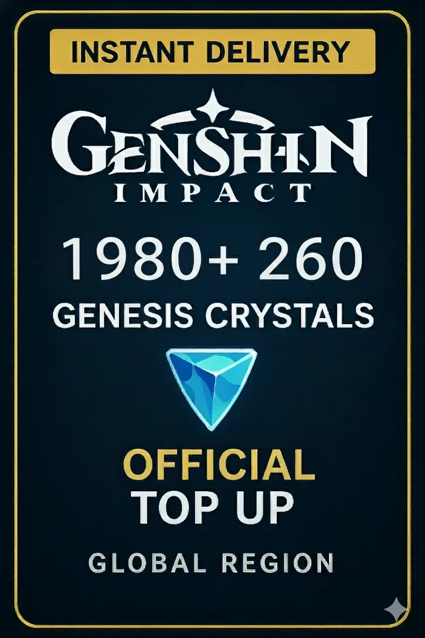 Genshin Impact 1980+260 Kristal Genesis Top Up Genshin Impact 1980+260 Kristal Genesis Top Up